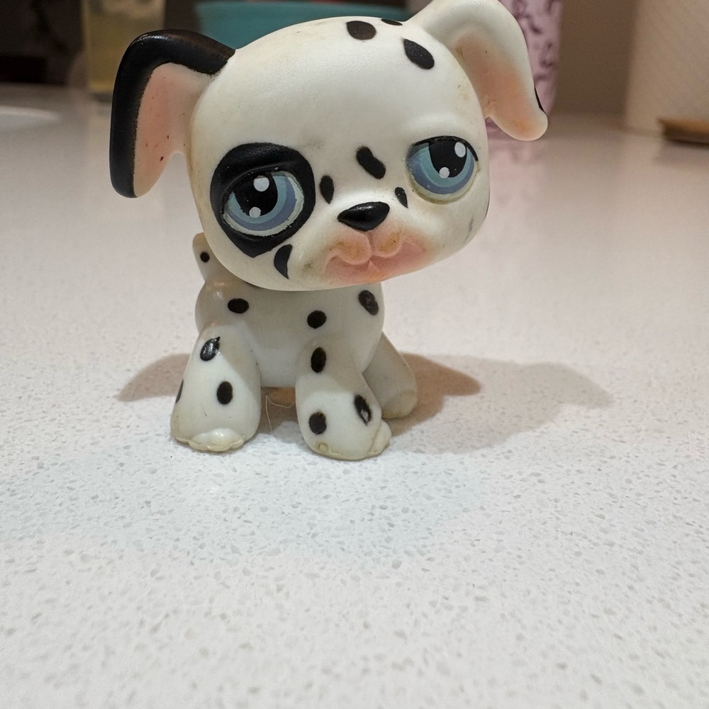 Littlest Pet Shop Dalmatian Figure - White and Black